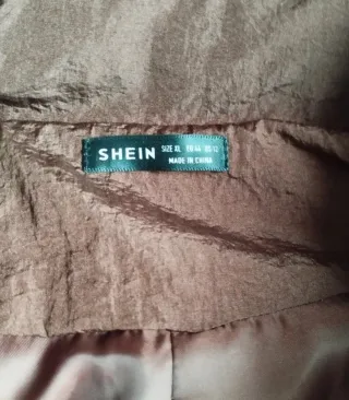 Chaleco acolchado nuevo Shein marrón XL oversize