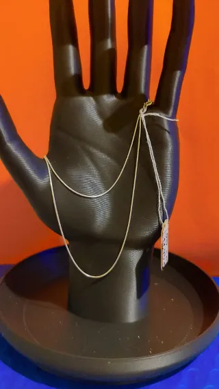 Cadena de Plata de Ley de 50cm