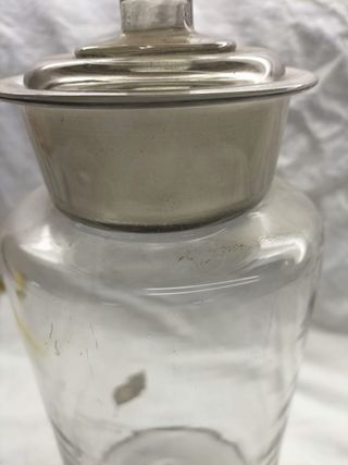 Frasco de farmácia vidro soprado