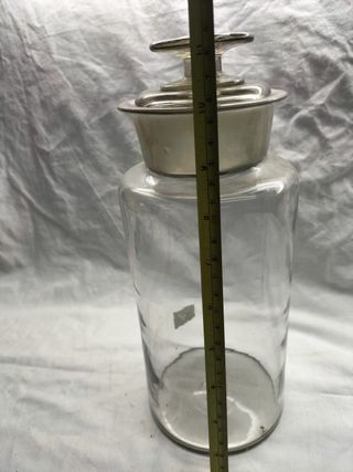 Frasco de farmácia vidro soprado