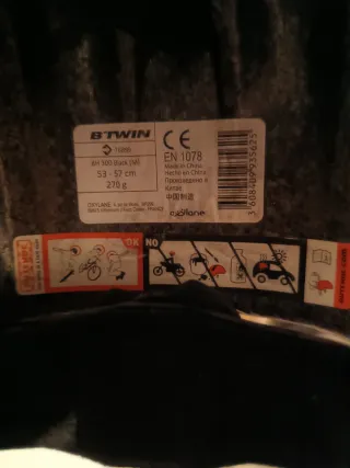 Casco B'Twin Negro Niño