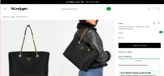 Bolso Guess Giully ORIGINAL shopper negro