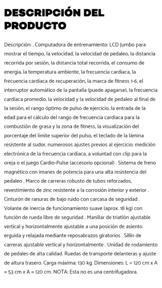 Bici Spinning Kettler Racer