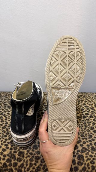 Converse All Star Plataforma Negras