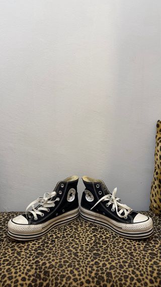 Converse All Star Plataforma Negras