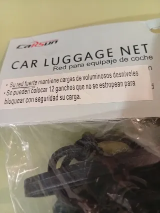 Red equipaje para coche Car Luggage Net 80x120 cm