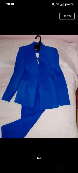 Traje Zara Azul