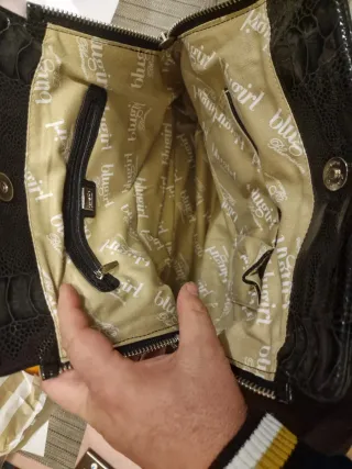 Borsa donna lucida nera