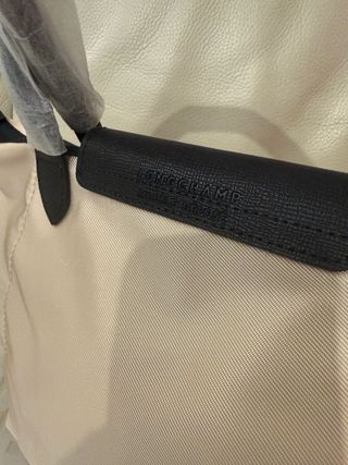 Borsa Longchamp Beige/Nero Nuova con Cartellino