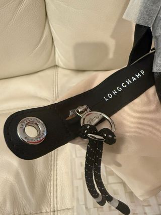 Borsa Longchamp Beige/Nero Nuova con Cartellino