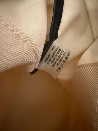 Borsa Longchamp Beige/Nero Nuova con Cartellino