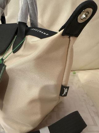 Borsa Longchamp Beige/Nero Nuova con Cartellino