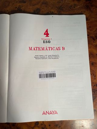 Matemáticas B 4