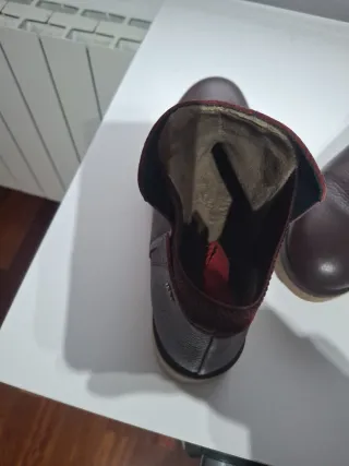 Botines mujer granate