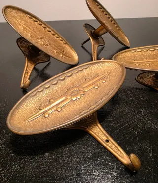 SET 4 Appendiabiti ottone