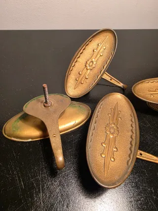 SET 4 Appendiabiti ottone