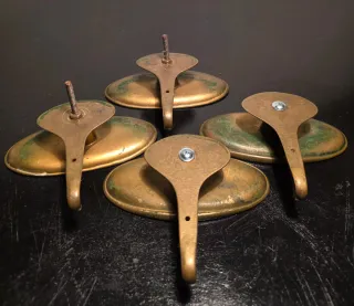 SET 4 Appendiabiti ottone