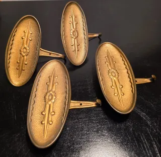 SET 4 Appendiabiti ottone