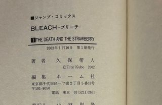 Bleach Vol. 1 y 2 (Japonés) - Primera Edición