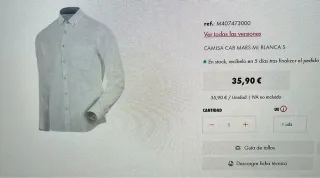 Camisa Wurth Blanca Talla XL