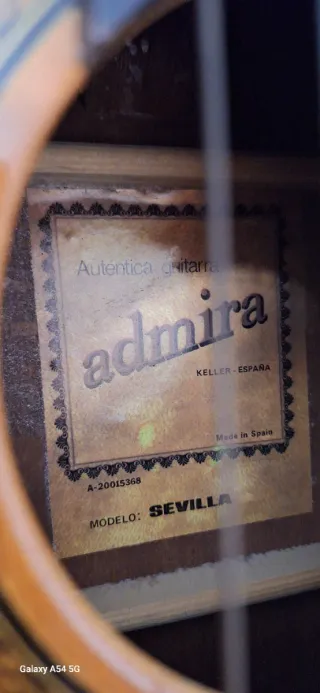 Guitarra Española con funda Admira Sevilla