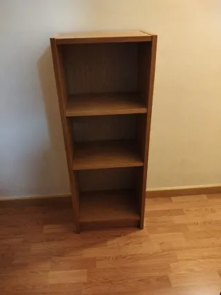 Estantería de madera de 3 baldas
