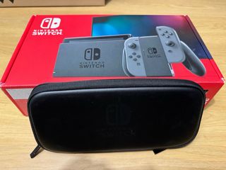 Nintendo Switch Gris + Funda + Micro SD de 128gb