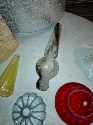 Ciotole in vetro per lumi e lampadari  15€ a pezzo