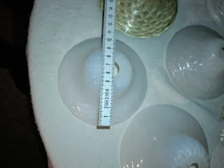 Ciotole in vetro per lumi e lampadari  15€ a pezzo