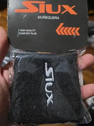 Muñequera Siux Negra Alta Calidad