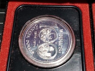 2 Estuches Monedas Plata Canadá 1975-1976
