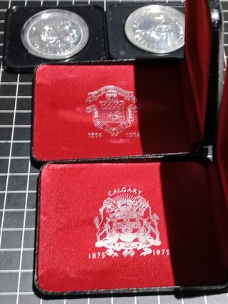 2 Estuches Monedas Plata Canadá 1975-1976