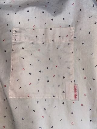 Camisa fina Calvin Klein rosa