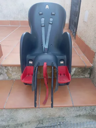 Portabebés Bicicleta Negro y Rojo