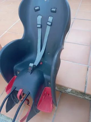 Portabebés Bicicleta Negro y Rojo