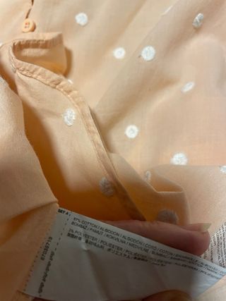 Camicia Mango tg XS colore albicocca.