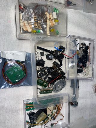 Lote 30 interruptores DPDT/SPDT + luces Faller