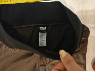 Pantaloni ecopelle marrone