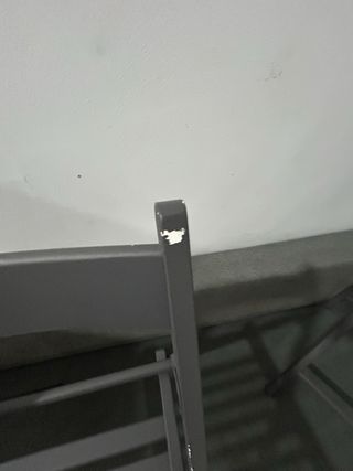 Silla plegable Ikea madera negra