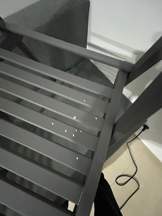 Silla plegable Ikea madera negra