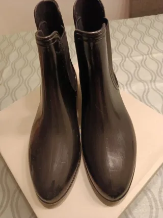 Botas de agua negras para chica