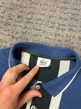 ¡¡OFERTA!! Talla L Polo Lacoste Vintage Rayas