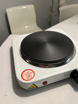 Placa calefactora eléctrica para cocinar