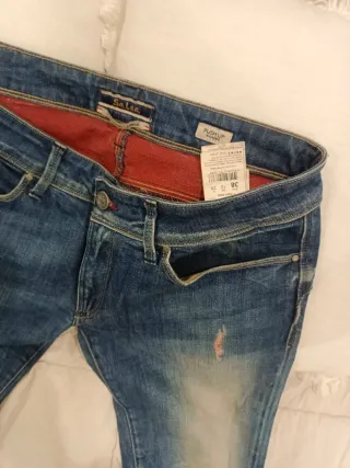 Pantalones vaqueros Salsa desgastados