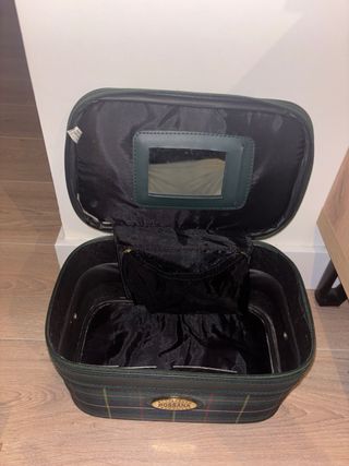 Neceser Bossana verde con cuadros