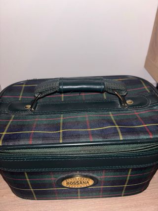 Neceser Bossana verde con cuadros