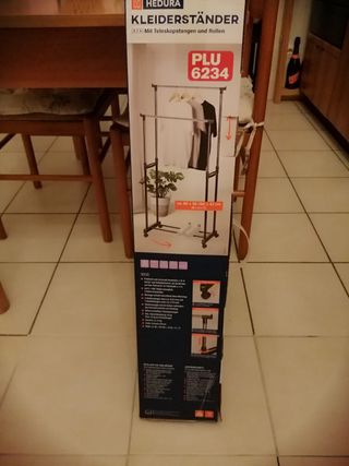 HEDURA Porta abiti doppio estensibile