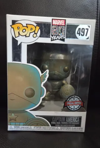 Funko Pop! Capitán América 497 Marvel 80 Años