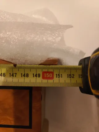 Espejo grande y regalo pequeño madera y cristal