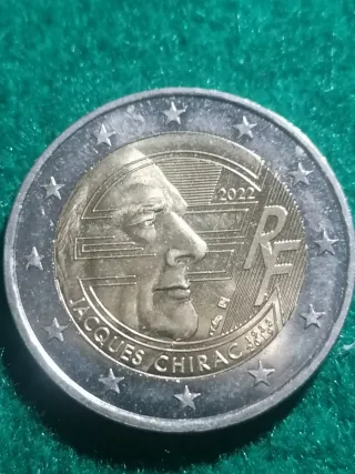 Moneda 2€ Francia 2022 Jacques Chirac